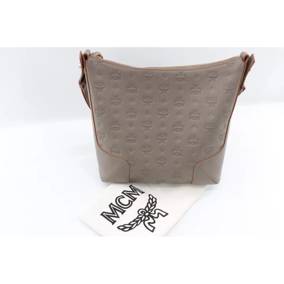 MCM Calfskin Leather Monogram Klara Hobo Medium size - Picture 4 of 13